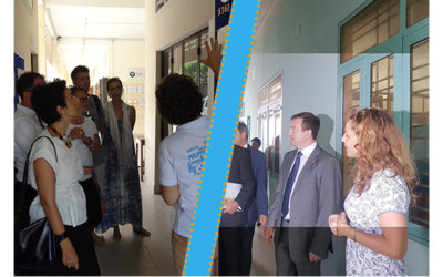 The French Ambassadors are visiting our centers