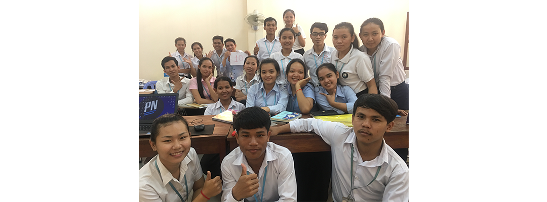 Cambodia – IT Research project: the results of this self-sufficiency project for SNA students